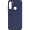 Чехол для телефона Case Matte для Xiaomi Redmi Note 8 2019/2021 (темно-синий)