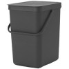 Мусорное ведро Brabantia Sort & Go 25 л (серый)