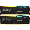 Оперативная память Kingston FURY Beast RGB 2x8ГБ DDR5 4800 МГц KF548C38BBAK2-16