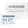 Карта памяти Samsung EVO Plus 2021 microSDXC 64GB (с адаптером)